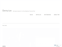 Tablet Screenshot of dennyglee.com